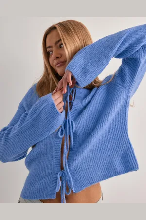 Gina Tricot - Knitted tie cardigan