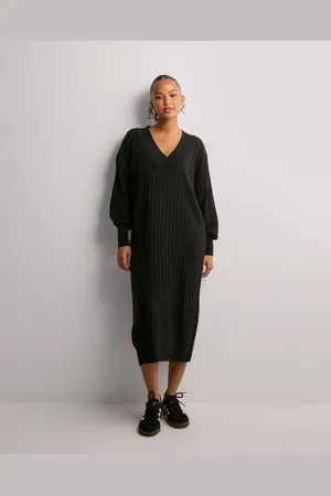 ONLY - Onlnew Tessa L/S Midi V Dress Knt N