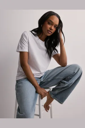 Pieces® - Pcria Ss Fold Up Solid Tee Noos Bc