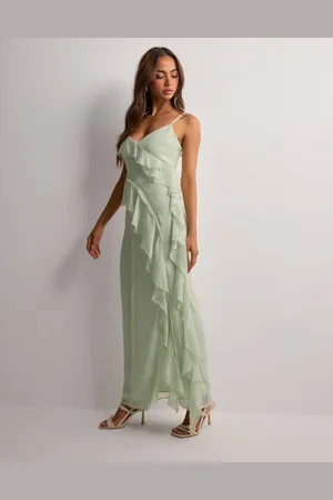 Gina Tricot - Frill chiffon maxi dress