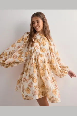 By Malina - Tyra high neck balloon sleeve mini dress