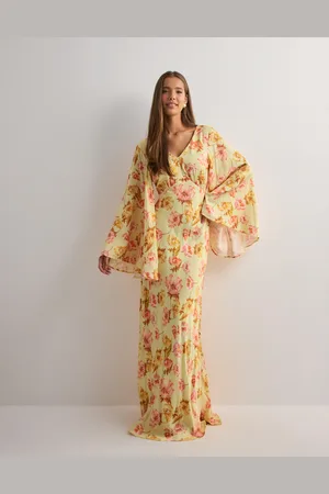 By Malina - Simone tie-back satin maxi dress