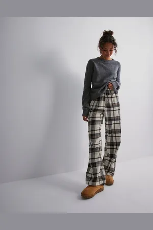 ONLY - Onlfie Vic Check Pants Wvn Cs
