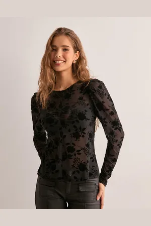 JDY - nanny L/S Mesh Aop Top Jrs