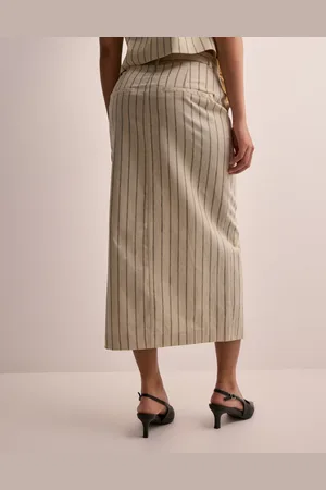 SELECTED - Slfhilda Hw Pencil Skirt Pin Stripe