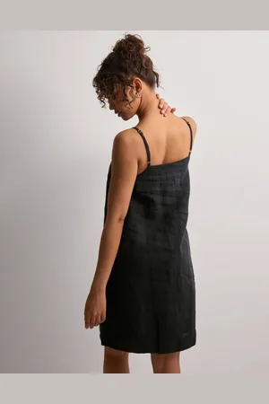 SELECTED - Slflinnie Short Linen Strap Dress B