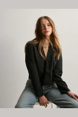 JDY - emma L/S Collar Top Wvn