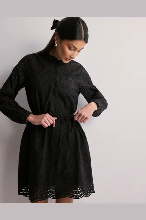 SELECTED - Slftatiana Ls Short Embr Dress Noos