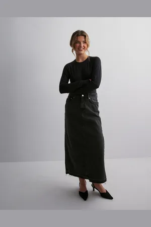 ONLY - Onlnelia Mw Maxi Dnm Skirt Cro
