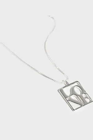 Pilgrim - LOVE TAG Recycled Necklace