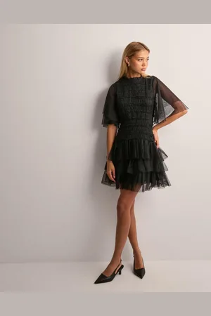 By Malina - Minnie short sleeve lace mini dress