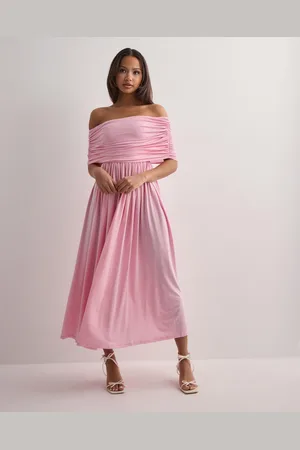 By Malina - Ariel off shoulder jersey midi dress