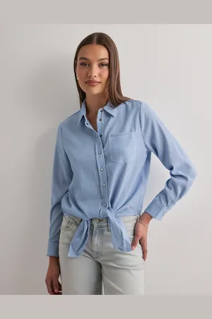 ONLY - Onllecey Ls Knot Shirt Noos Wvn