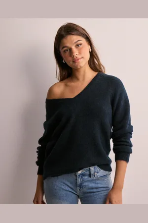 SELECTED - Slflulu New Ls Knit V-Neck B Noos