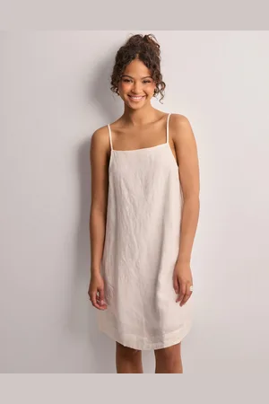 SELECTED - Slflinnie Short Linen Strap Dress B