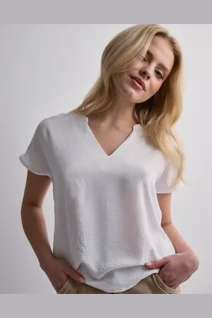 JDY - lion Life S/S Top Wvn Noos