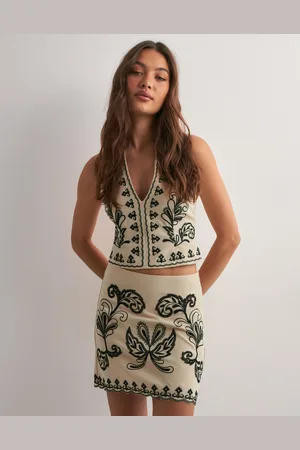 Gina Tricot - Embroidery skirt