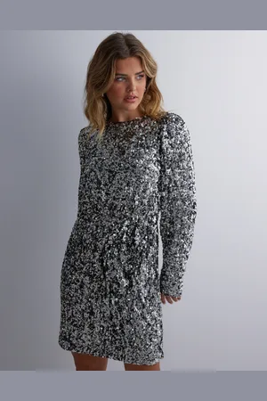 SELECTED - Slfcolyn Ls Short Sequins Dress B