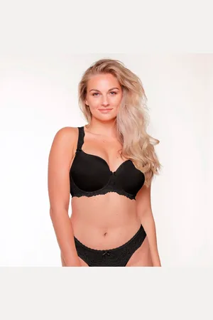 LingaDore Daily Plus Size kaarituelliset rintaliivit, musta