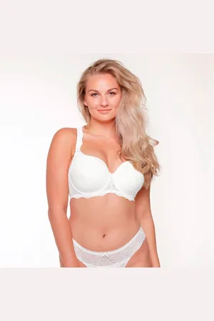 LingaDore Daily Plus Size kaarituelliset rintaliivit, valkoinen