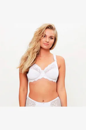 LingaDore Daily Plus Size kaarituelliset rintaliivit, valkoinen