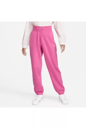 Nike Naiset Verryttelyasut - Sportswear Phoenix Fleece Women's High-Waisted Oversized Tracksuit Bottoms