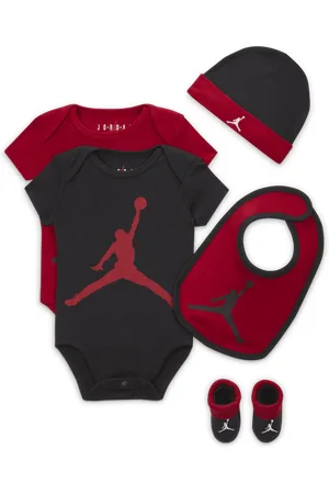Jordan Nike 5-Piece Core Gift Set Baby 5-Piece Bodysuit Boxed Set - - Cotton