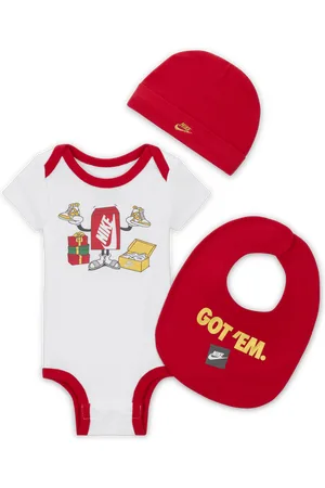 Nike Baby (0–9M) Boxy Festive 3-Piece Gift Set - - Cotton