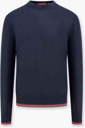 Gucci Fine wool sweater with web motif - - gender_Man
