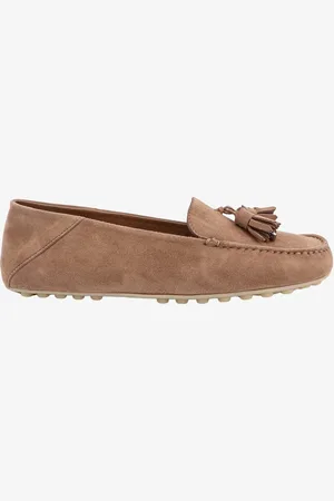 Loro Piana Suede loafer with metal logoed detail - - gender_Woman