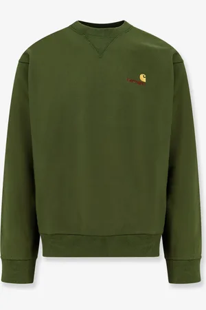 Carhartt American script cotton blend sweatshirt with embroidered logo - - gender_Man