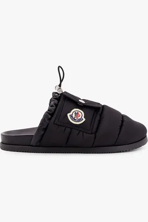 Moncler Mon pocket padded leather and nylon mule - - gender_Woman