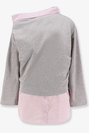DRIES VAN NOTEN Cotton sweatshirt with contrasting shirt detail - - gender_Woman