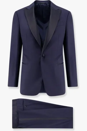 Giorgio Armani Virgin wool smoking with satin profiles - - gender_Man