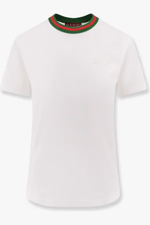 Gucci Cotton t-shirt with embossed logo - - gender_Woman