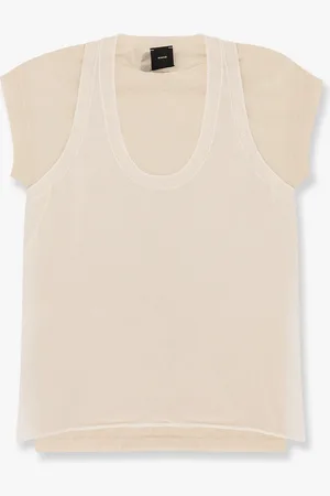 Pinko Mark cotton blend t-shirt with combined top - - gender_Woman