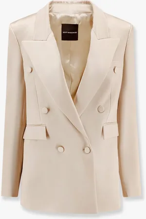 MVP Wardrobe Double-breasted satin blazer - - gender_Woman