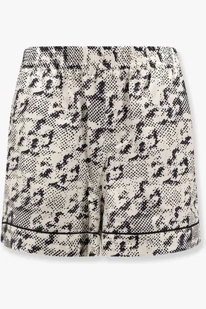 Tory Burch Silk shorts with pixelated logo print - - gender_Woman