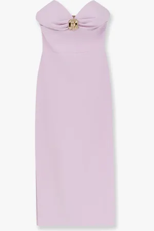 Elisabetta Franchi Midi dress with gold metal detail - - gender_Woman
