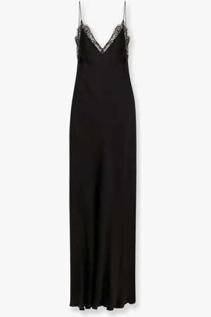 MVP Wardrobe Satin long dress with lace details - - gender_Woman