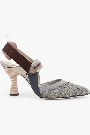 Fendi Colibrì mesh slingback with FF embroidery - - gender_Woman