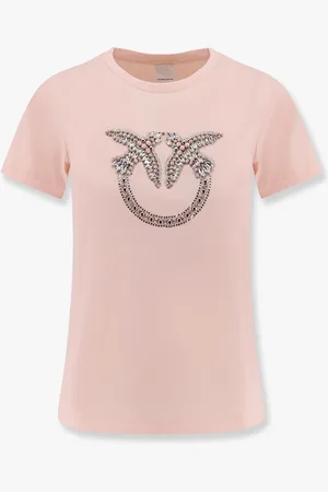 Pinko Quentin t-shirt with love birds embroidery - - gender_Woman