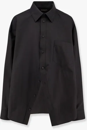 Balenciaga Swing cotton shirt with balennciaga embroidery - - gender_Woman