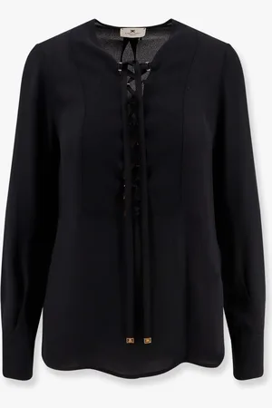 Elisabetta Franchi Viscose shirt with laces - - gender_Woman