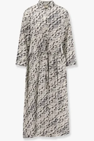 Tory Burch Silk dress with pixelated logo print - - gender_Woman