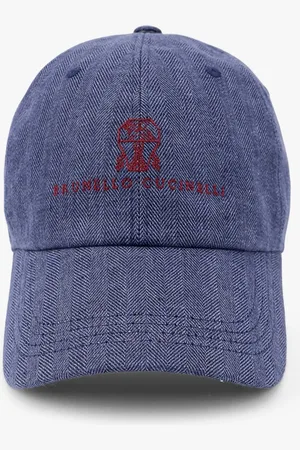 Brunello Cucinelli Linen hat with frontal logo - - gender_Man