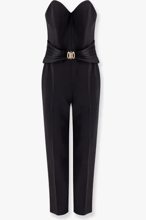 Elisabetta Franchi Strapless jumpsuit with waist belt - - gender_Woman