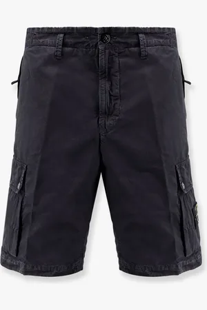 Stone Island Organic cotton bermuda shorts with logo patch - - gender_Man