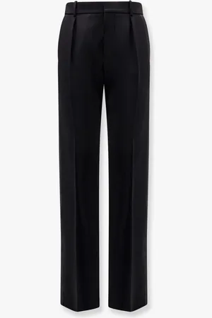 Saint Laurent Tuxedo wool trouser with lateral satin bands - - gender_Man