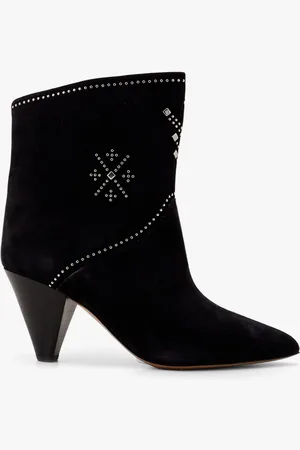 Isabel Marant Loline suede ankle boots with micro studs - - gender_Woman